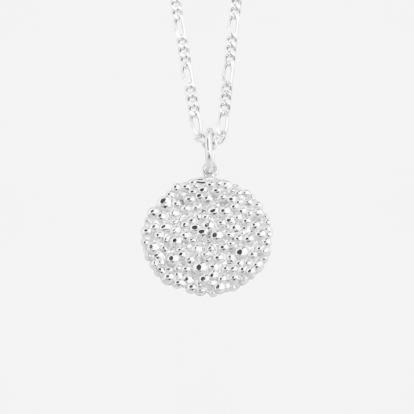 Dots Circle halskæde i sterling sølv